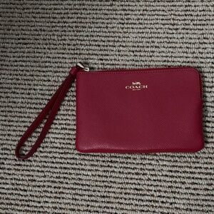 Coach Cherry Red Wristlet